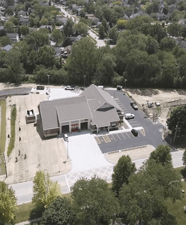 Fire Station #16 aerial photo