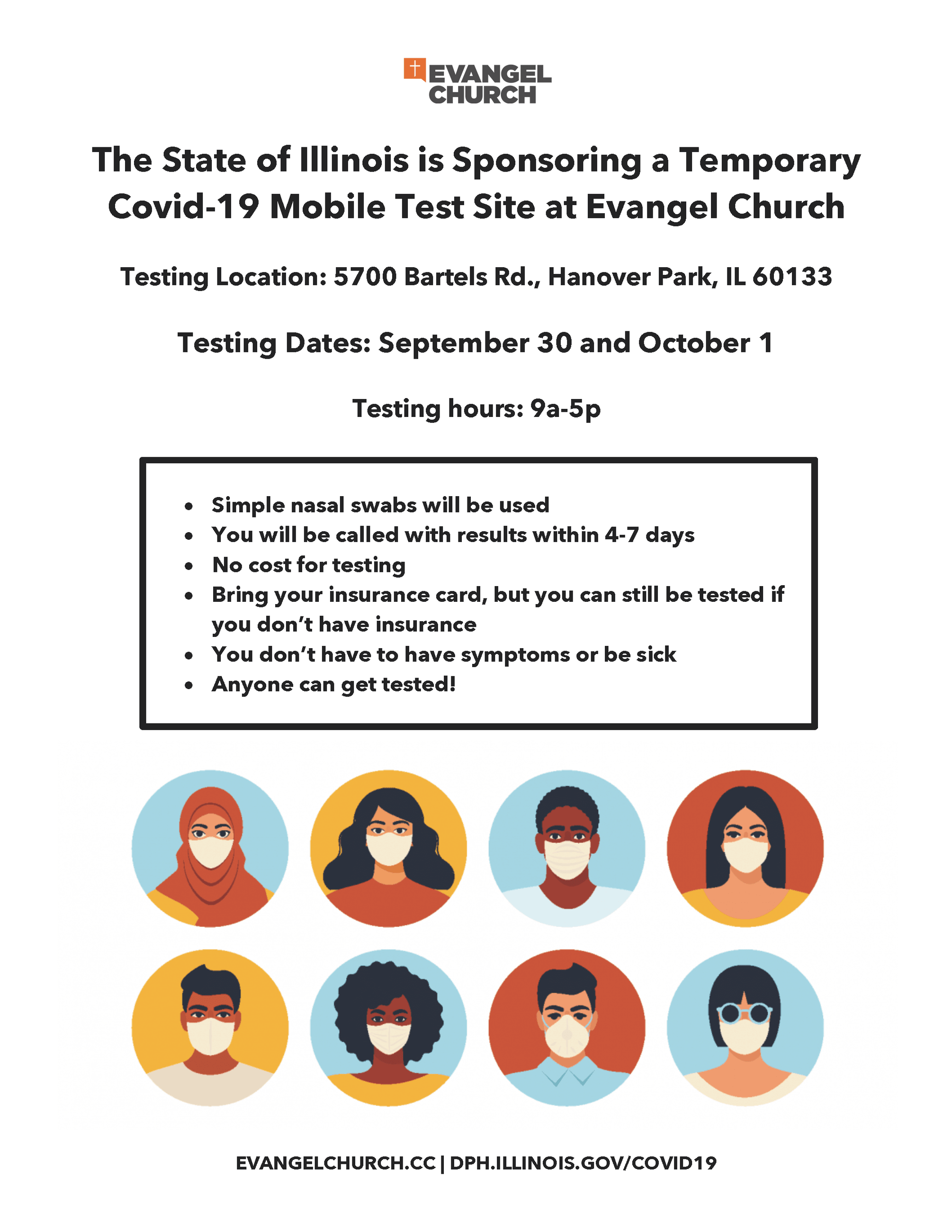 EC Covid Mobile Test Site Flyer.