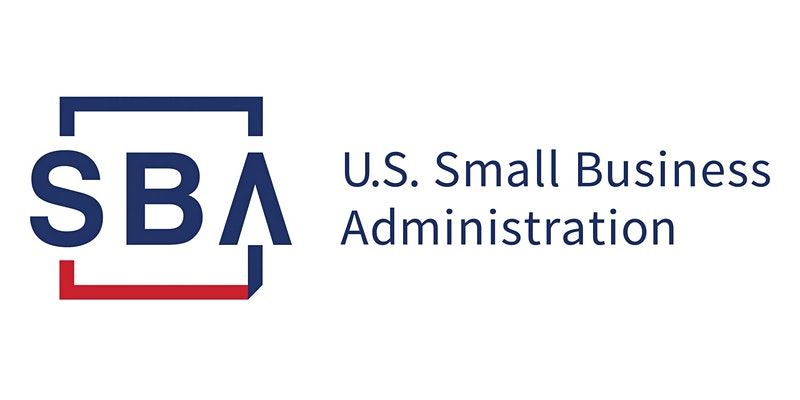 SBA logo - red blue