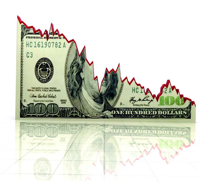 degraded dollar graphic