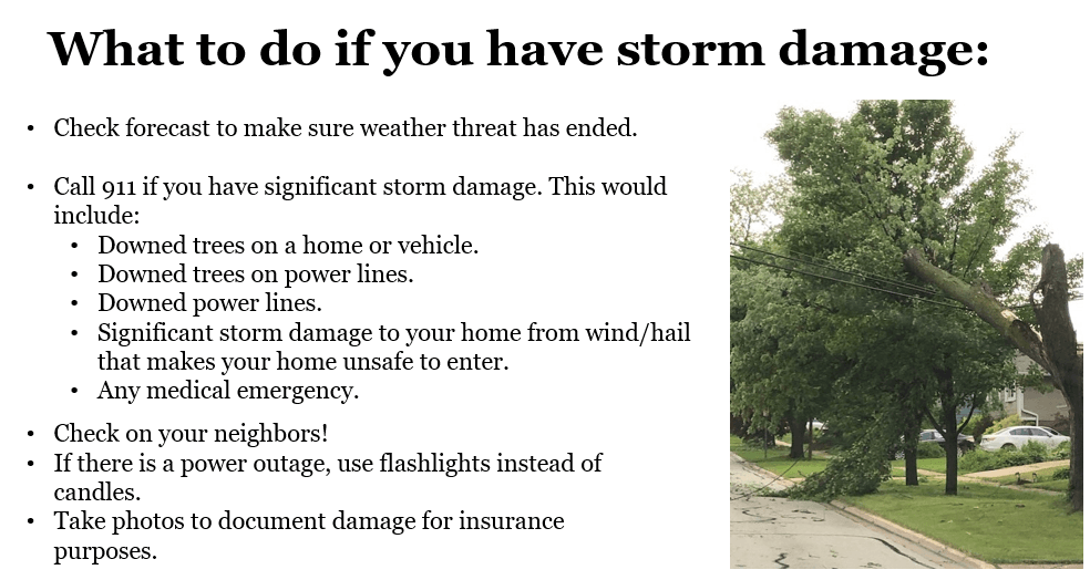 what to do - storm damage