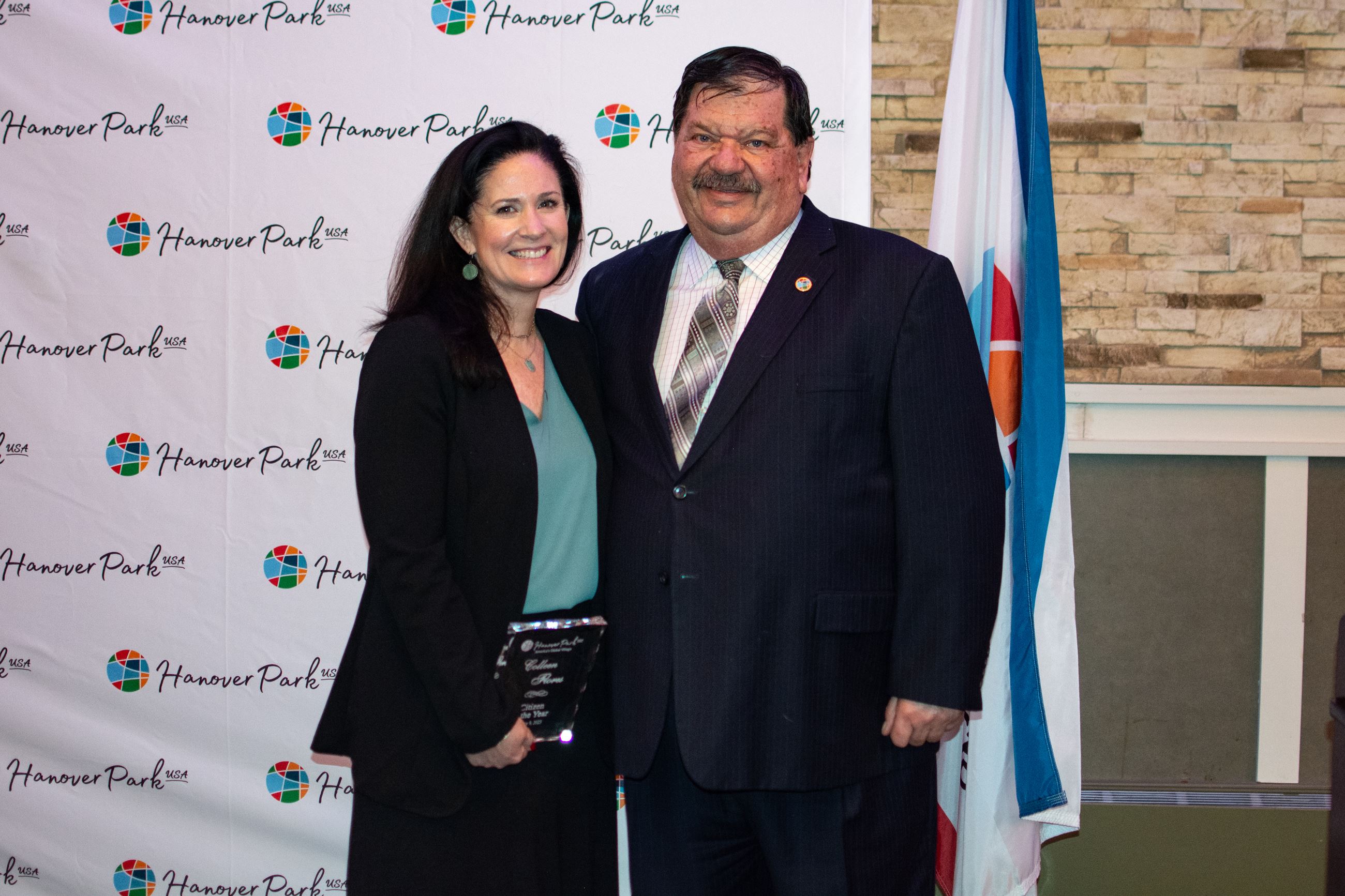 Colleen Flores with Mayor Craig