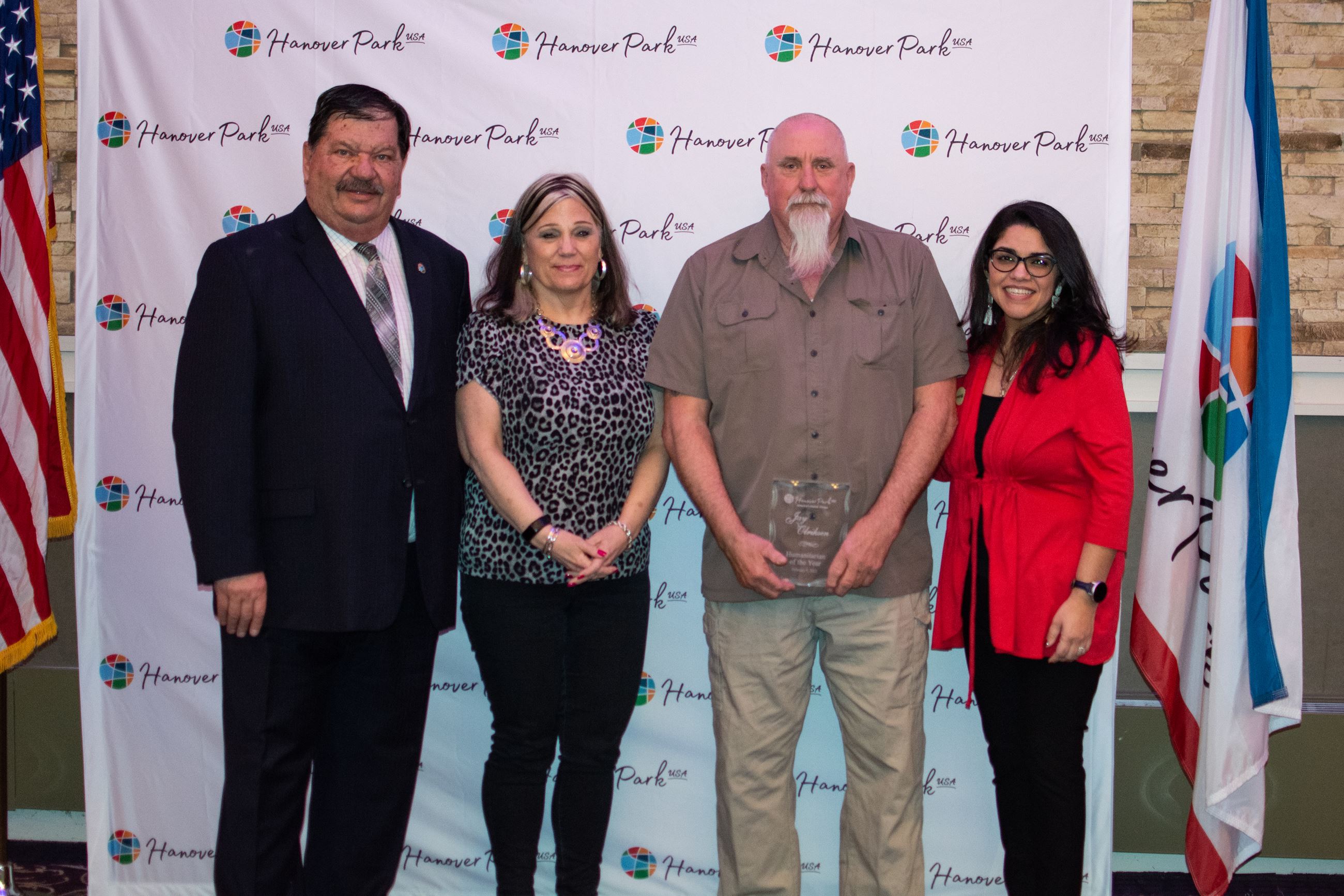 Jay Olriksen with Mayor Craig & Trustee Gutierrez